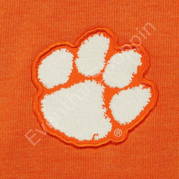 Nike Clemson Tigers Jacket Mens M Orange Hoodie Side Line Full Zip Football New - Picture 5 of 10